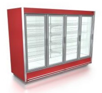 Пристенная горка Айсберг Олимпия-М 1,4 Вынос, распашные двери от интернет-магазина Climateon