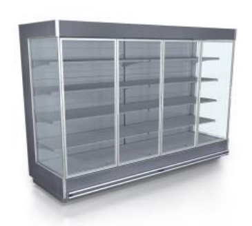 Пристенная горка Айсберг Олимпия-СН 2,5 Вынос, распашные двери от интернет-магазина Climateon